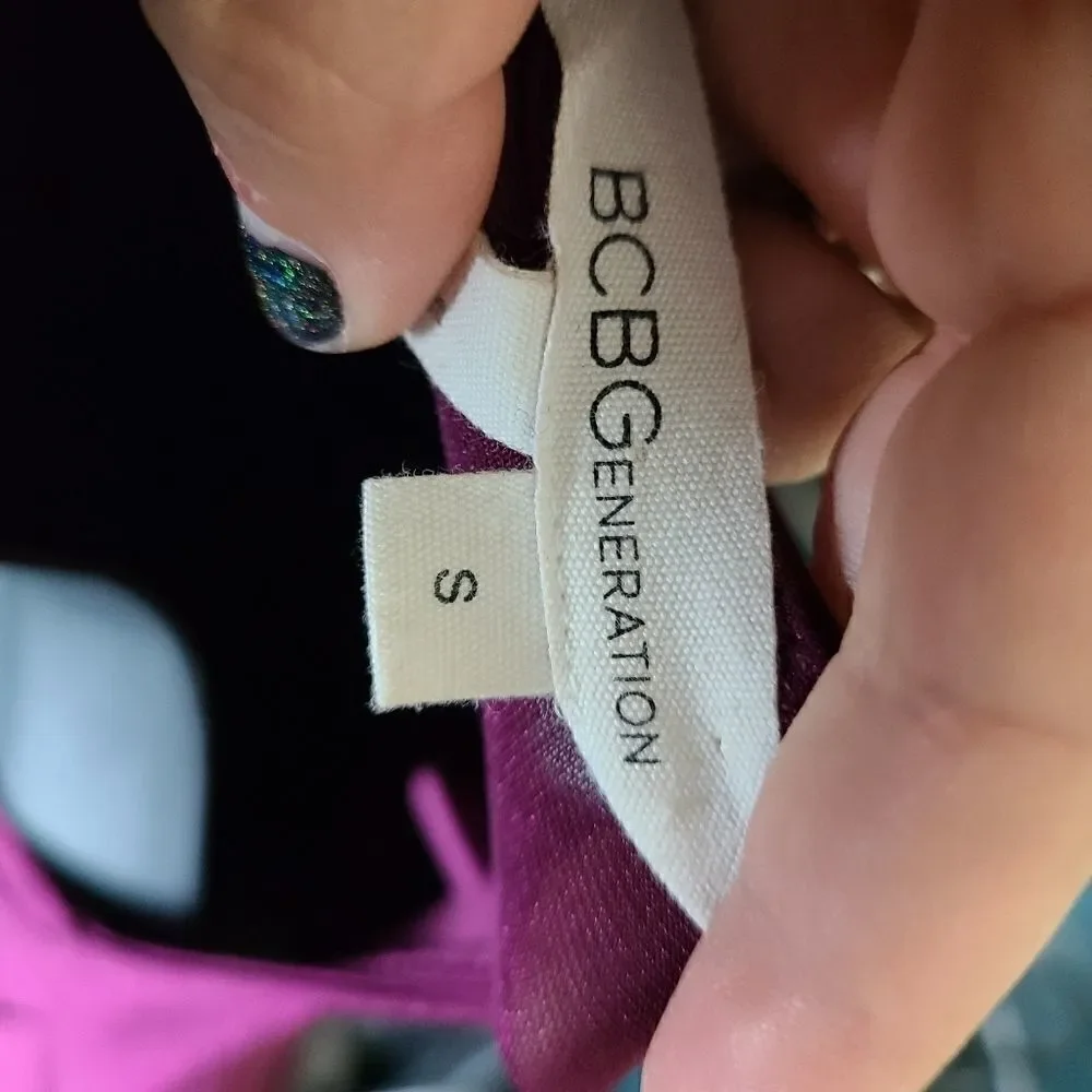 BCBGeneration Purple Long Sleeve Dress